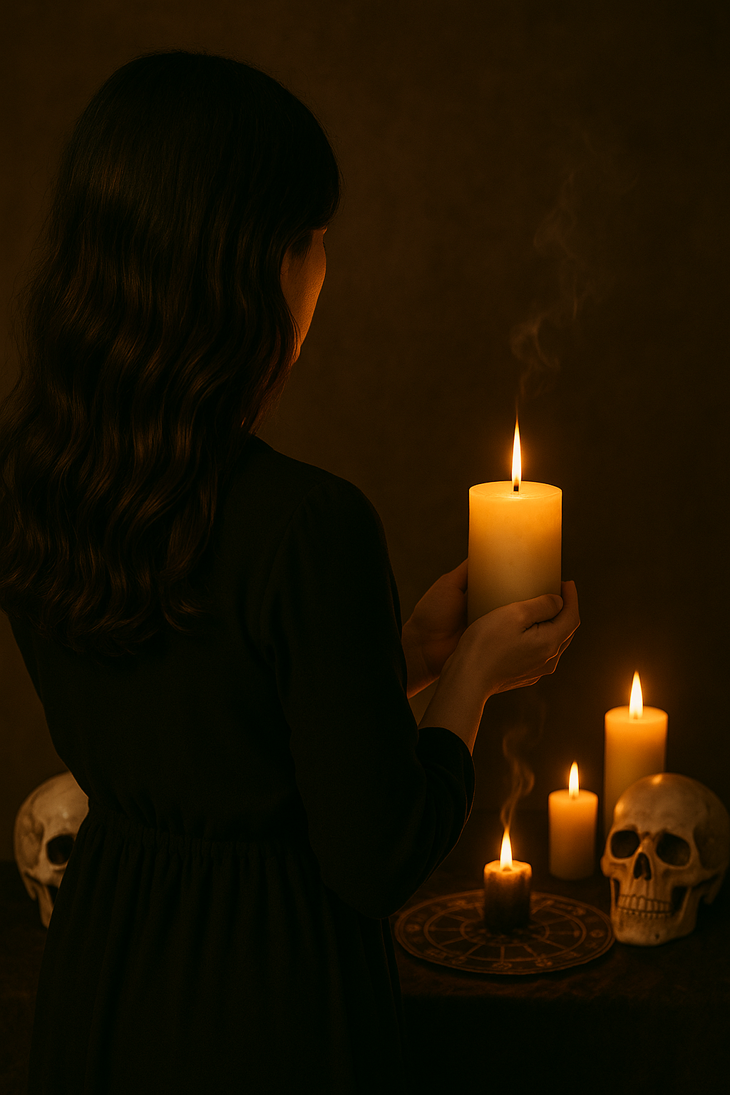 Preparación de altar para ritual personalizado